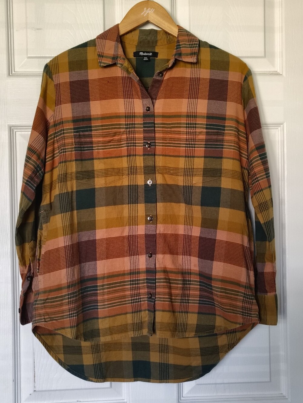 Madewell Flannel Sunday Shirt in Seconda Plaid XXS